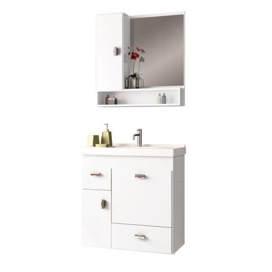 Conjunto Para Banheiro Madeira Orquídea 60 Cozimax Branco