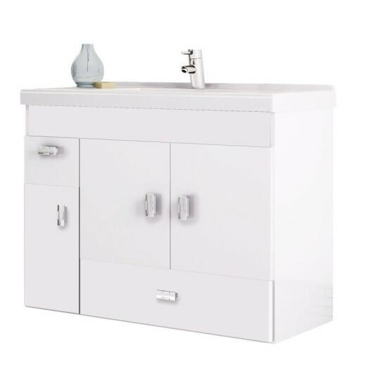 Gabinete Para Banheiro Madeira Orquídea 80 Cozimax Branco