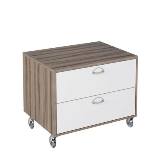 Gaveteiro Para Banheiro 2 Gavetas Peri 60 Cozimax Branco/Tamarindo