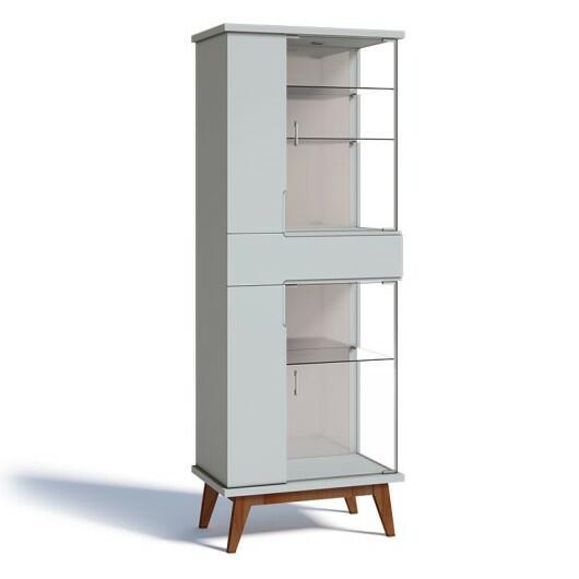 Cristaleira Moderna Nuance AD com LED Imcal Branco