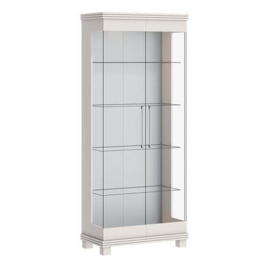 Cristaleira Moderna de Vidro com LED 72x175 Cristal Imcal Off White