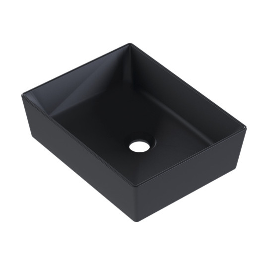 Cuba de Louça Para Banheiro 40x31x10cm Linea Cozimax Preto