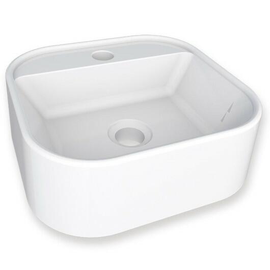 Cuba Para Banheiro 33x31 Mármore Sintético Duna Cozimax Branco
