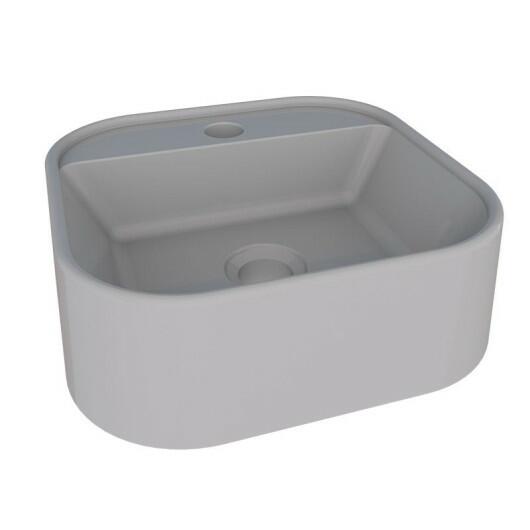 Cuba Para Banheiro 33x31 Mármore Sintético Duna Cozimax Cinza