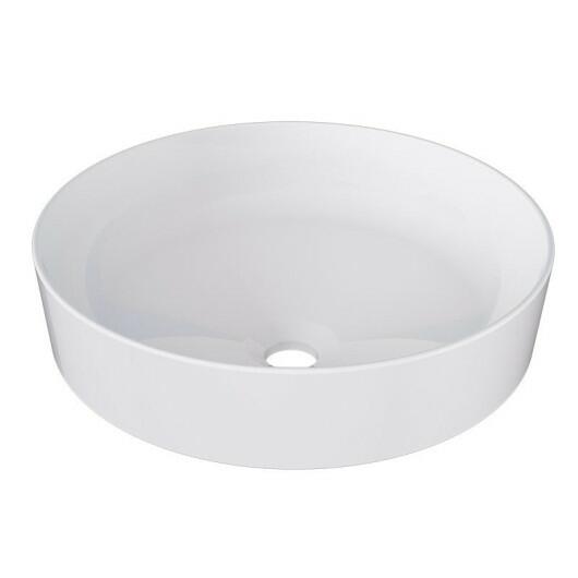 Cuba Para Banheiro de Sobrepor Redonda Louça 35x35 Taiti Cozimax Branco