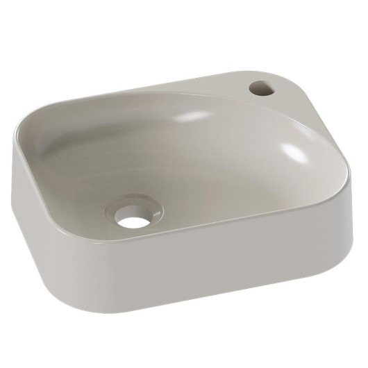 Cuba Para Banheiro 37x30x9cm Mármore Sintético Libra Cozimax Baunilha