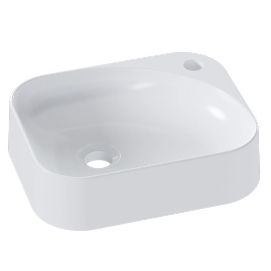 Cuba Para Banheiro 37x30x9cm Mármore Sintético Libra Cozimax Branco