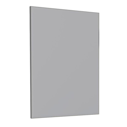 Espelho Para Banheiro Aço Bisotê 60x85x2cm Gaia Cozimax Cinza