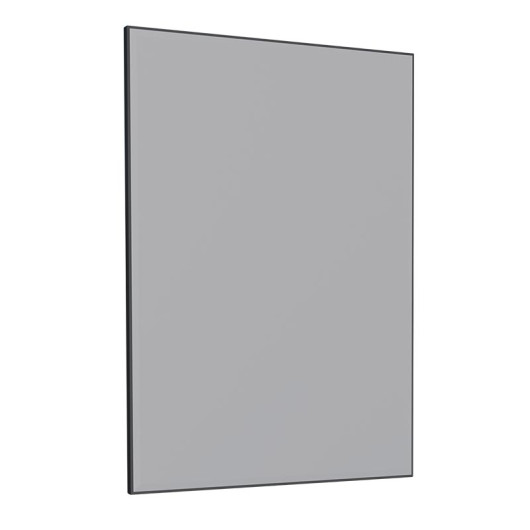 Espelho Para Banheiro Aço Bisotê 60x85x2cm Gaia Cozimax Preto