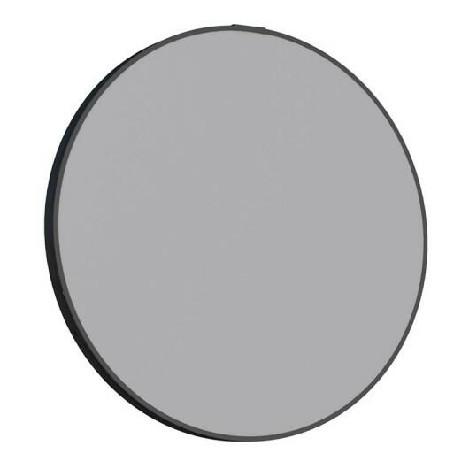 Espelho Para Banheiro Redondo Aço Luna 50 Cozimax Preto