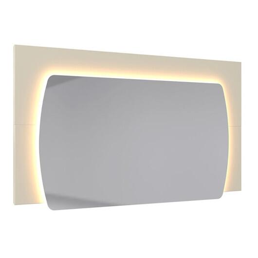 Espelho Para Aparador Sala Estar Sublime 138 Com LED Gelius Off White