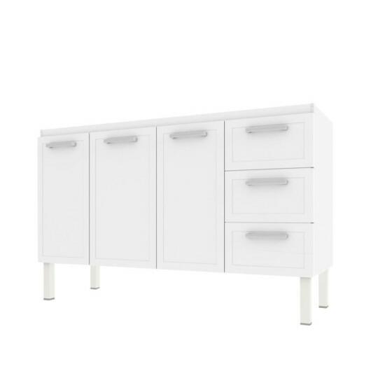 Gabinete de Pia 160 Apolo Flat 3G Cozimax Branco