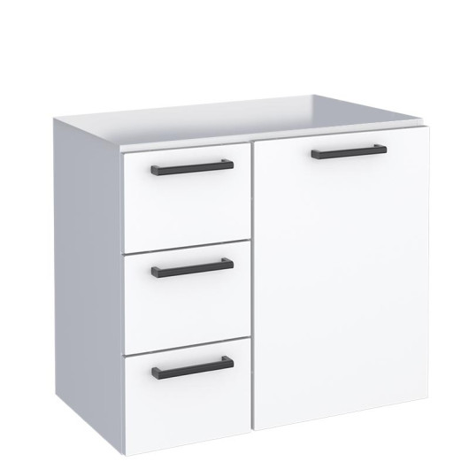 Gabinete Banheiro Aço Para Bancada 60x55x33cm Sem Lavatório Ameixa 60 Cozimax Branco
