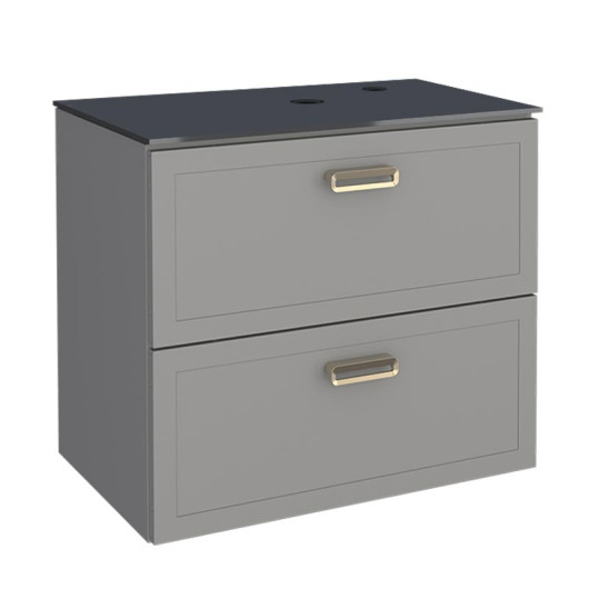 Gabinete Para Banheiro Aço 67x59x44cm Sem Cuba Odin 70 Cozimax Cinza