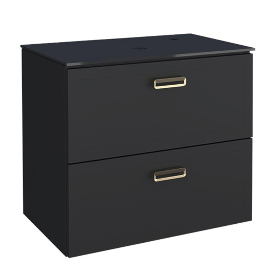 Gabinete Para Banheiro Aço 67x59x44cm Sem Cuba Odin 70 Cozimax Preto