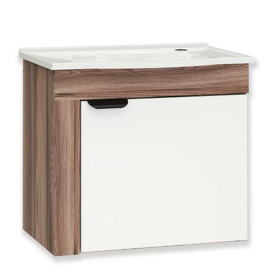 Gabinete de Banheiro Com Pia Jasmin Cozimax Tamarindo/Branco