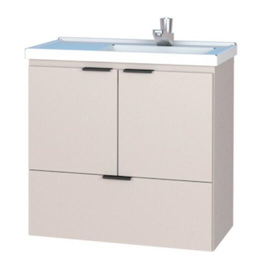 Gabinete Para Banheiro Madeira Lis 60 Com Lavatório Cozimax Nude