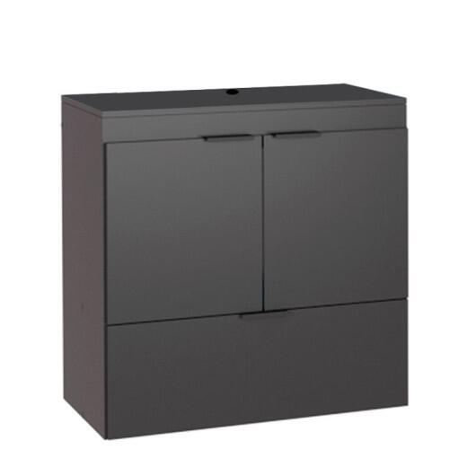 Gabinete Para Banheiro Madeira Lis 60 Sem Cuba Cozimax Preto