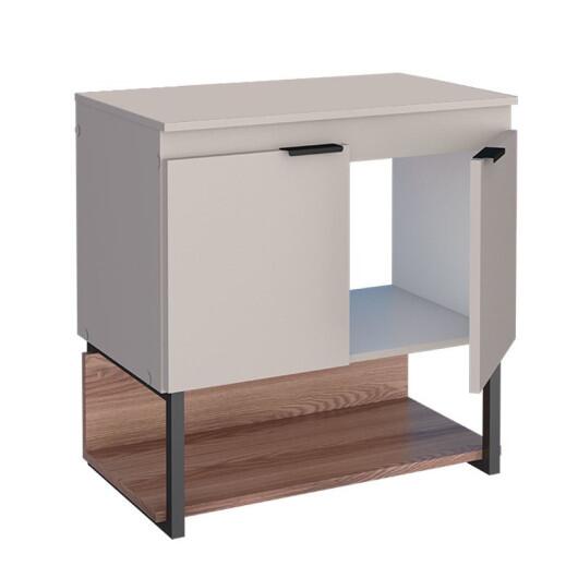 Gabinete Para Banheiro Madeira Sálvia 60 Sem Cuba Cozimax Nude/Tamarindo