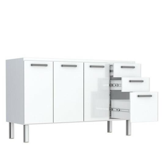 Gabinete de Pia 140 Eros Flat 3G Cozimax Branco