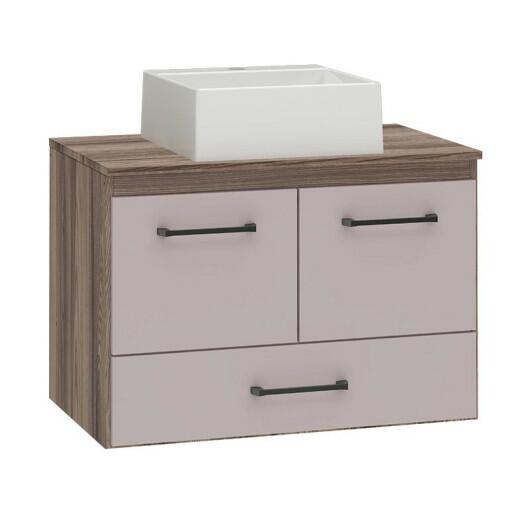 Gabinete Para Banheiro Hibisco Com Cuba Fit Cozimax Tamarindo/Nude