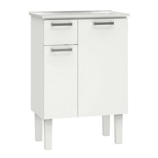 Gabinete Para Banheiro Aço Com Pés Araça 60 Cozimax Branco