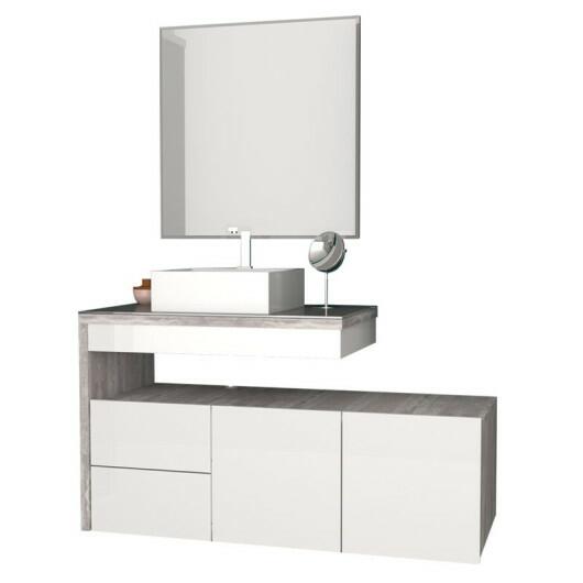 Conjunto Para Banheiro 4 Peças Aimoré Cozimax Branco/Calcare