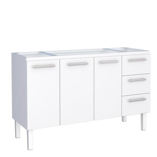 Gabinete de Aço Para Pia de 150cm Vênus 3 Gavetas Cozimax Cozimax Branco
