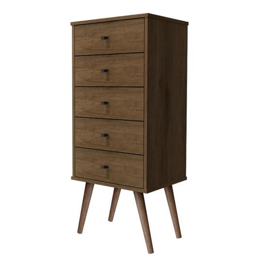 Gaveteiro Cômoda Retrô 4 Gavetas 1717 JB Bechara Canela