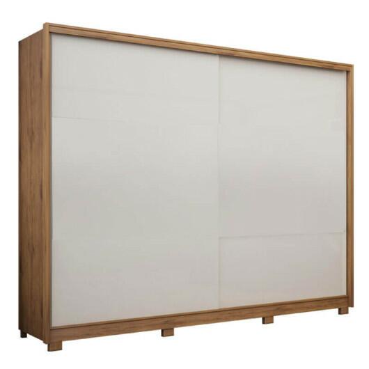 Guarda Roupa 2 Portas 100% MDF Apolo Gelius Madeirado/Off White