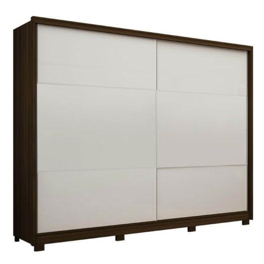 Guarda Roupa 2 Portas 100% MDF Apolo Gelius Nogueira/Off White