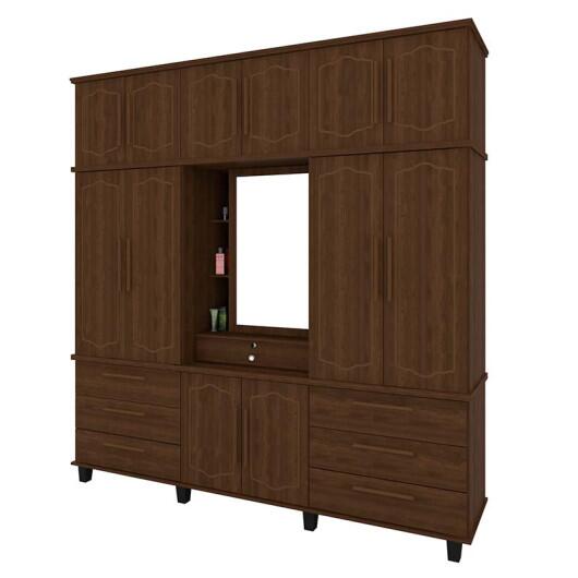 Guarda Roupa 12 Portas Diamante Capelinha Fabrimoveis Noce