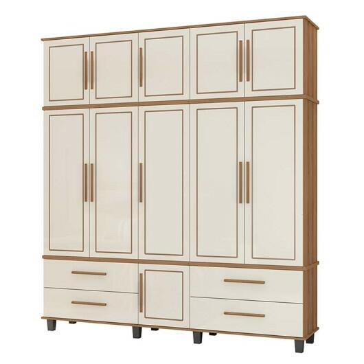 Guarda Roupa 5 Portas House Fabrimoveis Freijo/Off White