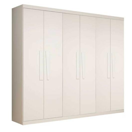 Guarda Roupa Casal 6 Portas Infinity Gelius Branco