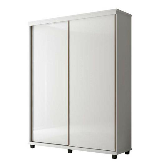 Guarda Roupa 2 Portas Correr 1.8 Versátil Fabrimoveis Branco