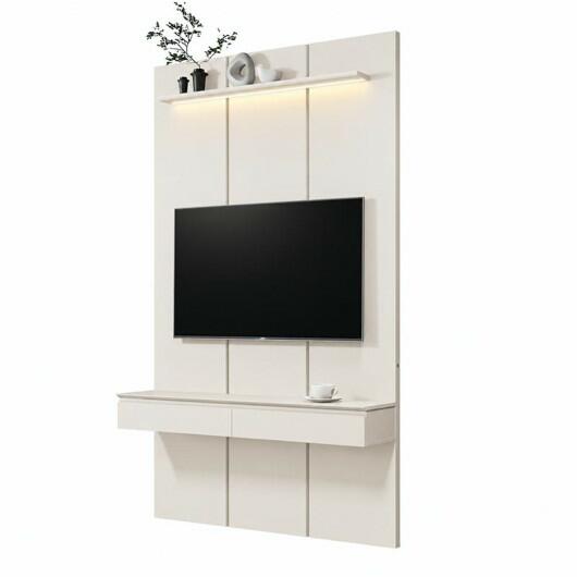 Home Suspenso 135x216cm 2 Gavetas Para TV 50¨ Estone 1.35 EDN Off White