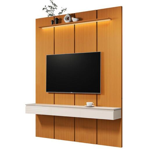 Home Suspenso 180x216cm 3 Gavetas Para TV 75¨ Estone 1.8 EDN Cedro/Off White