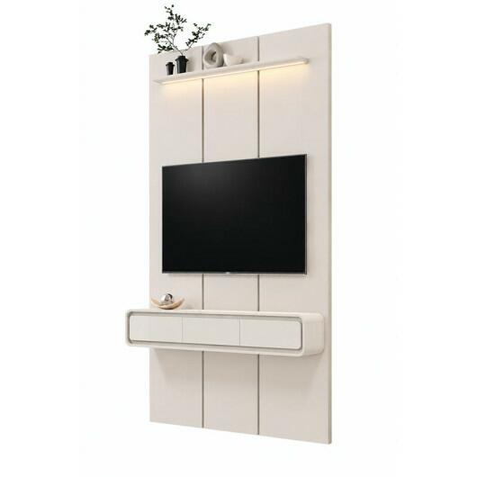 Home Suspenso 135x216cm 2 Gavetas Para TV 50¨ Milano 1.35 EDN Off White