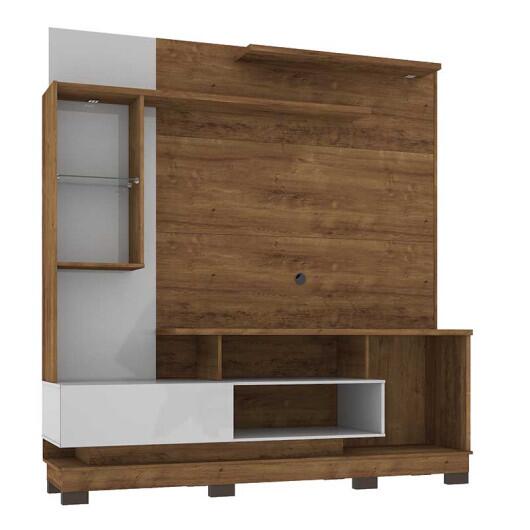 Estante Home Para TV 60 Oregon 1.8 Mirarack Canela/Off White