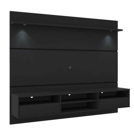 Painel Home Suspenso Para TV 60 Angra Mirarack Preto