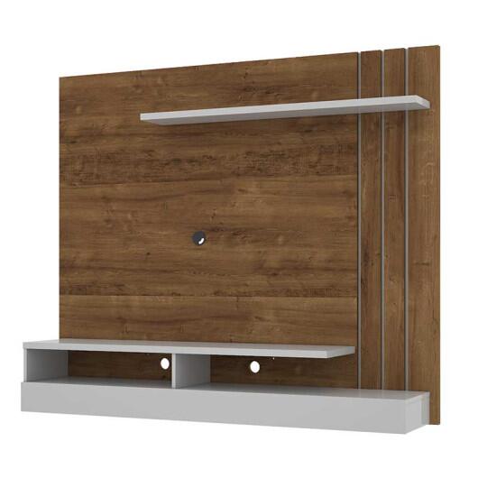 Painel Home Para TV 50 Madrid Mirarack Canela/Off White
