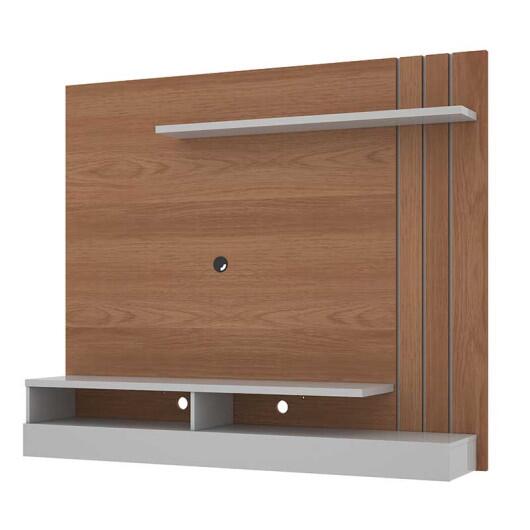 Painel Home Para TV 55 Madrid Mirarack Castanho/Off White