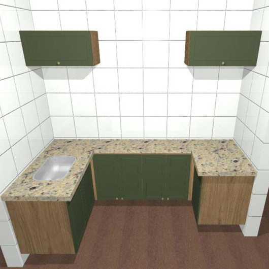 Projeto Luan Cozinha Provence Hanover/Salvia