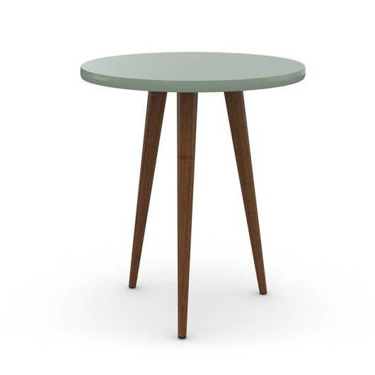 Mesa de Apoio Retrô Pés Palito Legs Patrimar Verde Bellagio