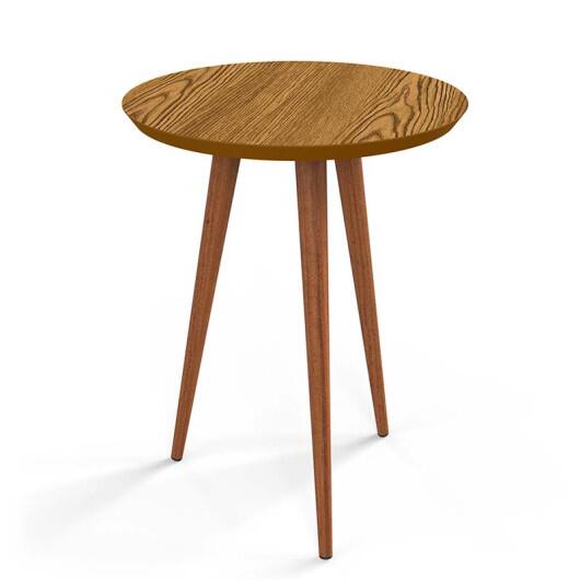 Mesa de Apoio Pés Palito Luna 53 x 53 x 62 Patrimar Cumaru