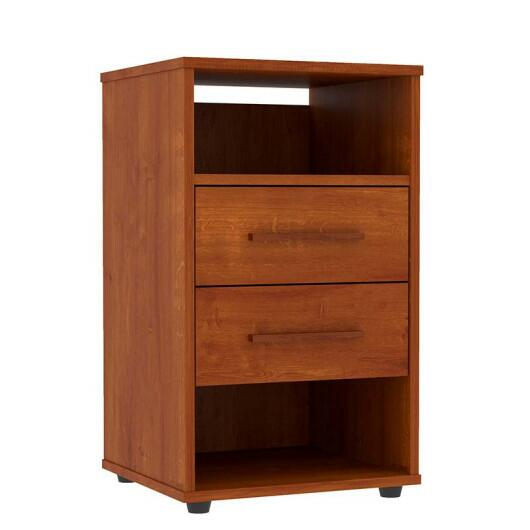 Mesa de Cabeceira 2 Gavetas Monet Mirarack Ipê