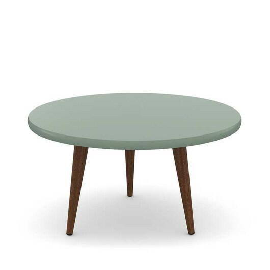 Mesa de Centro Retrô Pés Palito Legs Patrimar Verde Bellagio