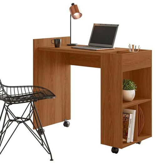 Mesa Pequena Para Escritório Estudos 94cm Alessa M2 Lukaliam Jequitiba