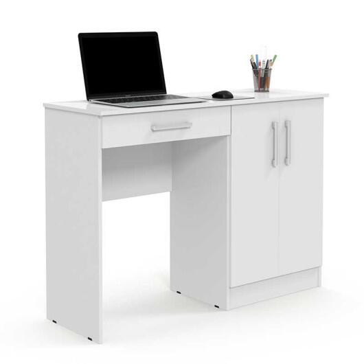 Escrivaninha Com Organizador 2 Portas 120cm Space Patrimar Branco
