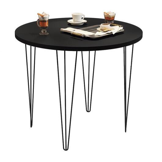 Mesa de Jantar Redonda 90 Pés de Ferro 8080 JB Bechara Preto